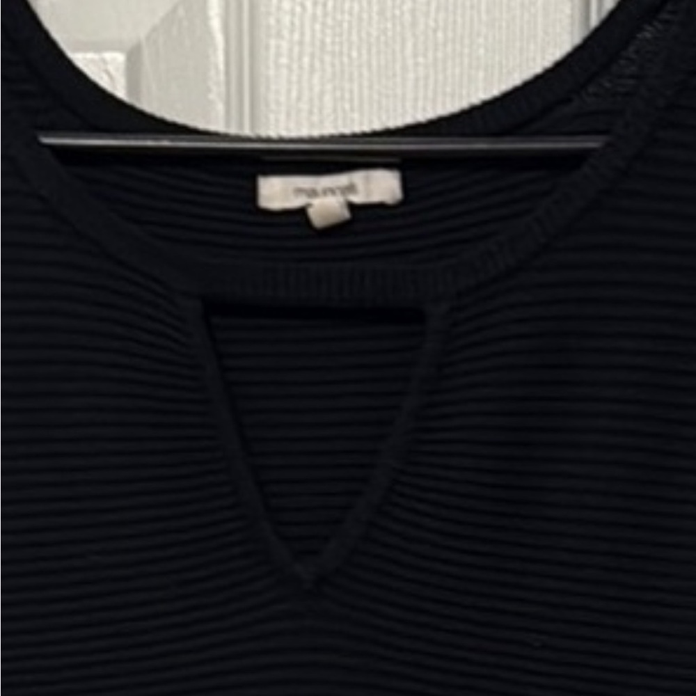 Black Ribbed Knit Sweater - Picture 3 of 3